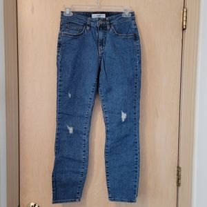 Vans, size 25, blue jeans